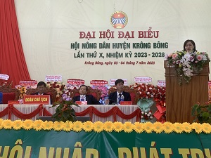 Đại hội đại biểu Hội nông dân huyện Krông Bông khóa X, nhiệm kỳ 2023-2028